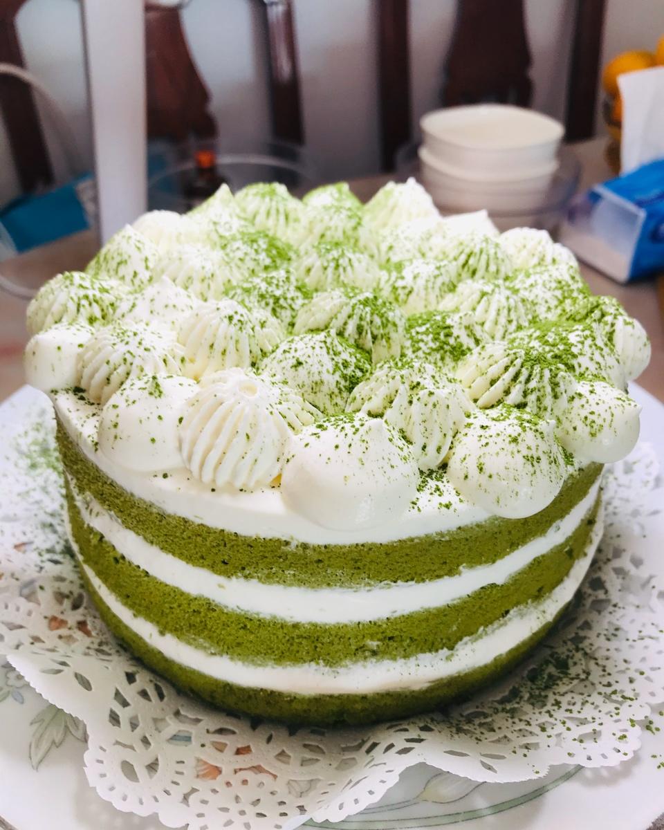 抹茶裸蛋糕的做法——小兔奔跑蛋糕培训