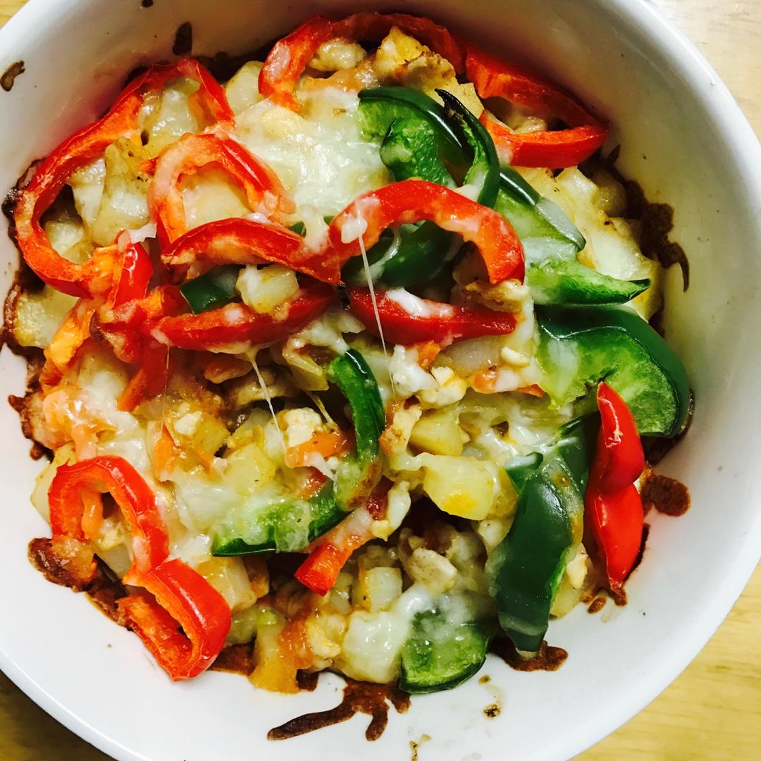 番茄鸡肉浓情焗饭【两人份】