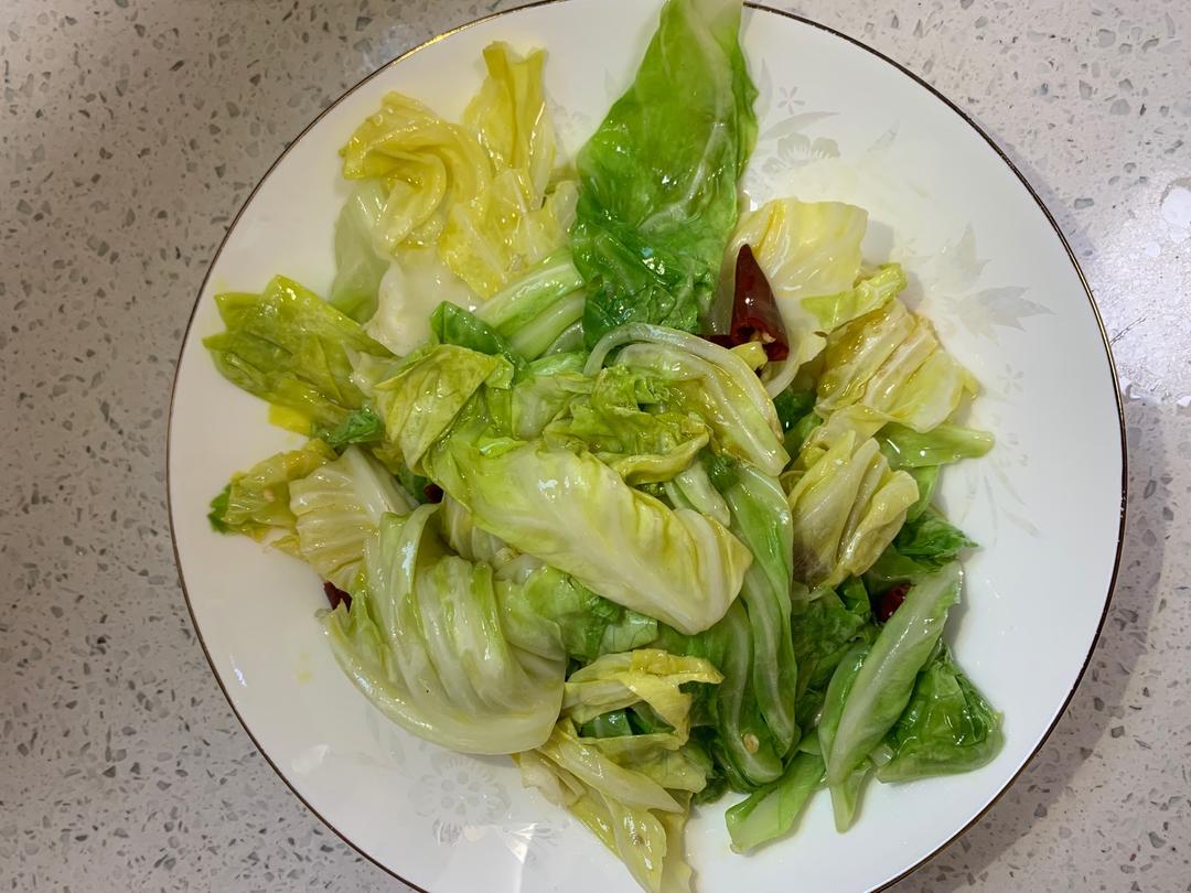 炝炒包菜的做法