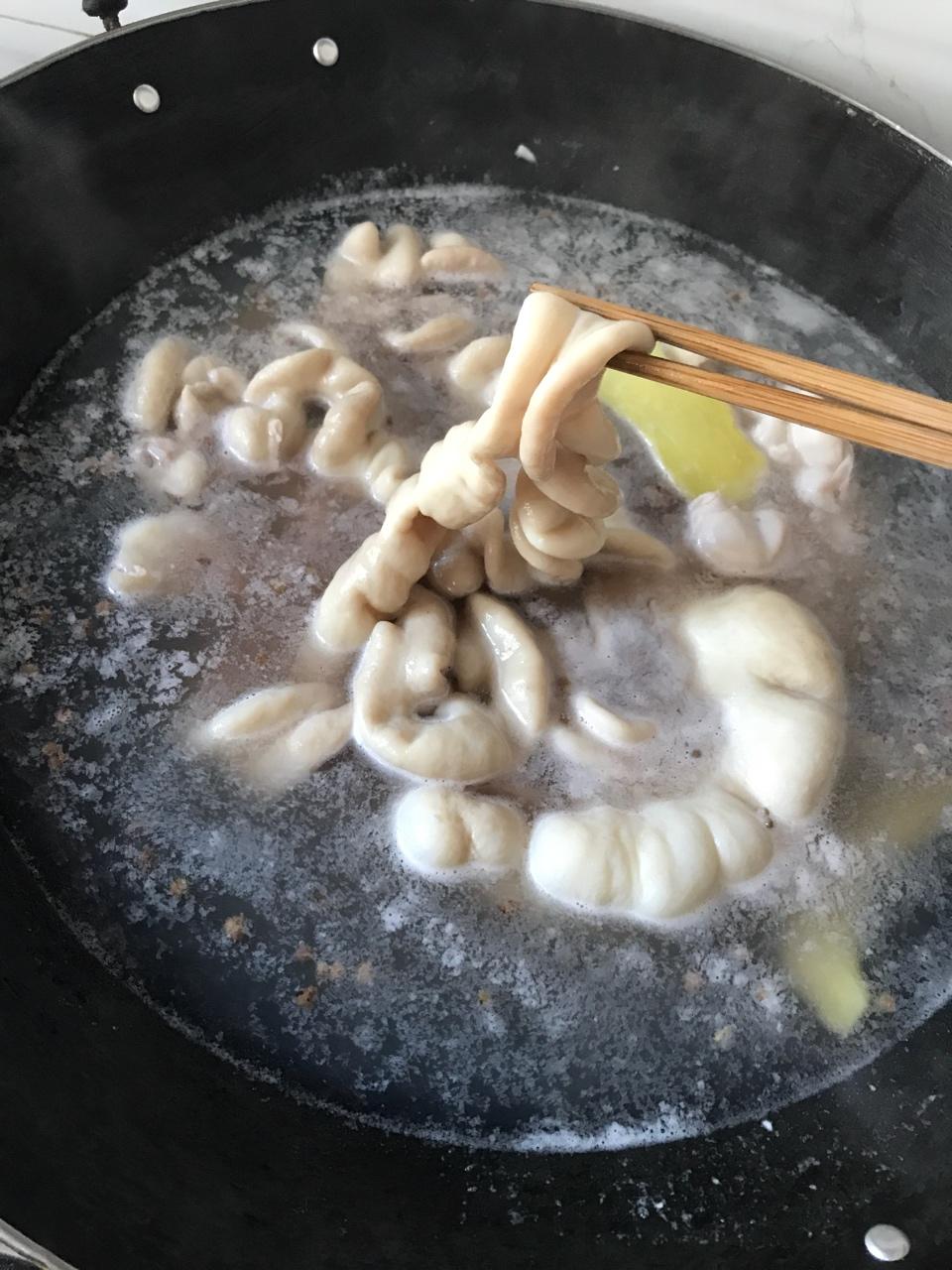 火花石~如何清洗肥肠