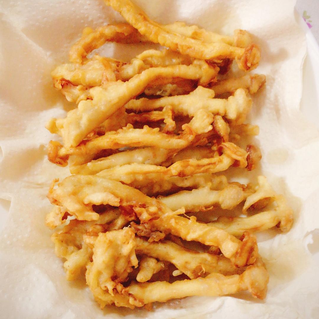 我有点卡做的蘑菇系列之——油炸海鲜菇