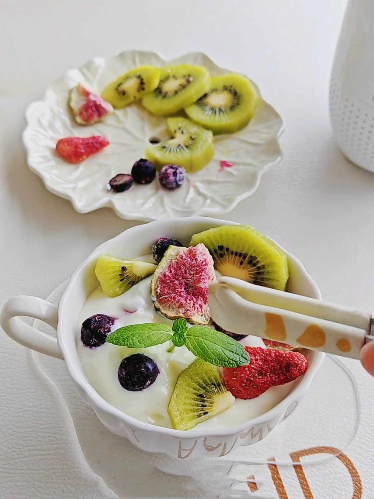 ㊙️自制营养健康‼️原味酸奶水果捞‼️仅通电两分钟