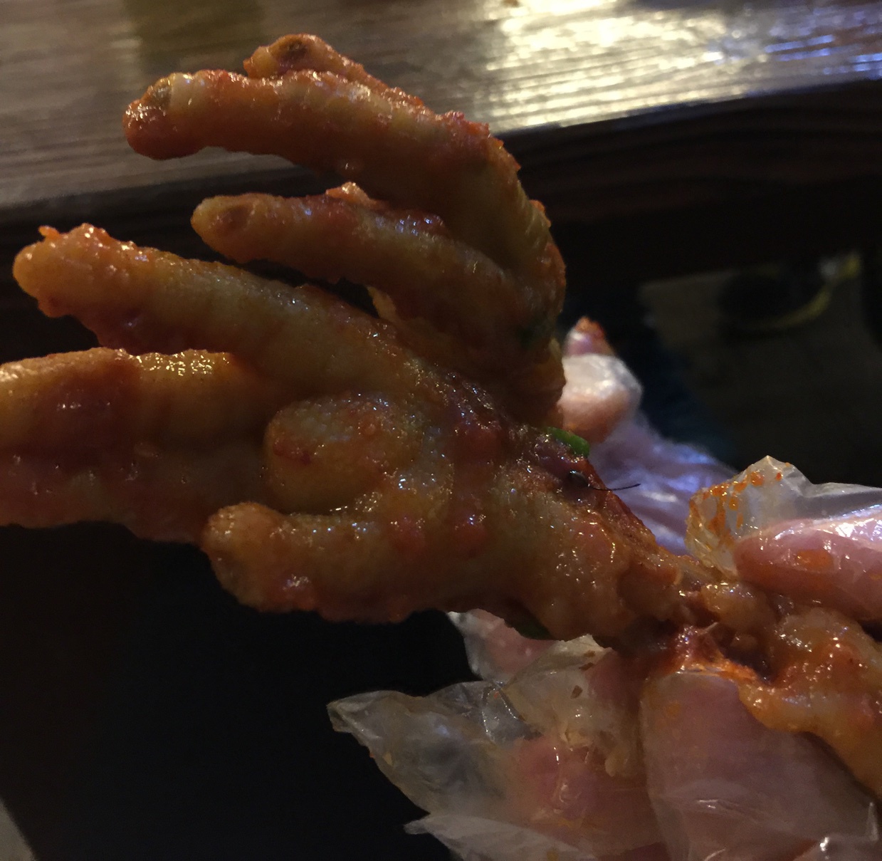 旅行中的美味。