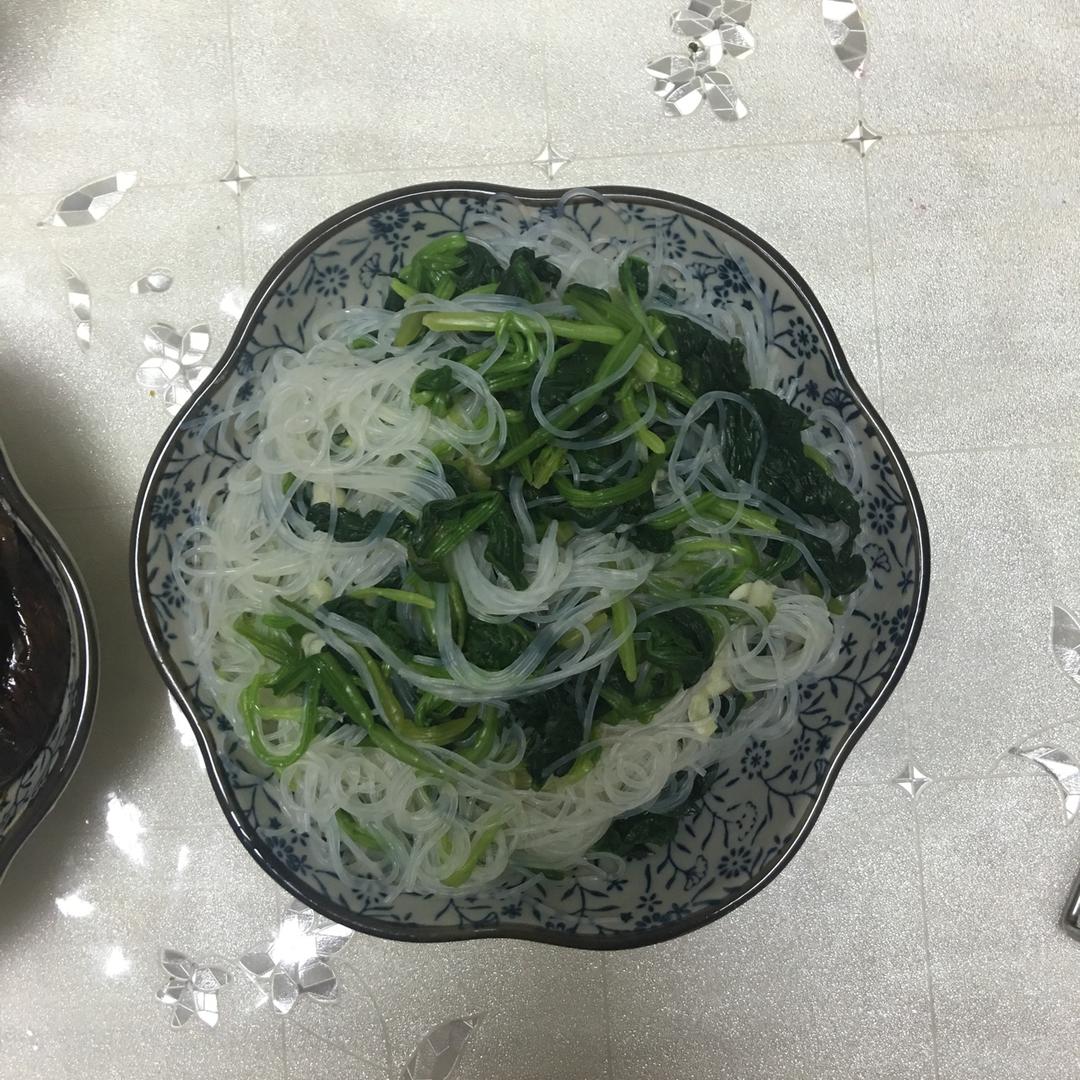 凉拌菠菜粉丝