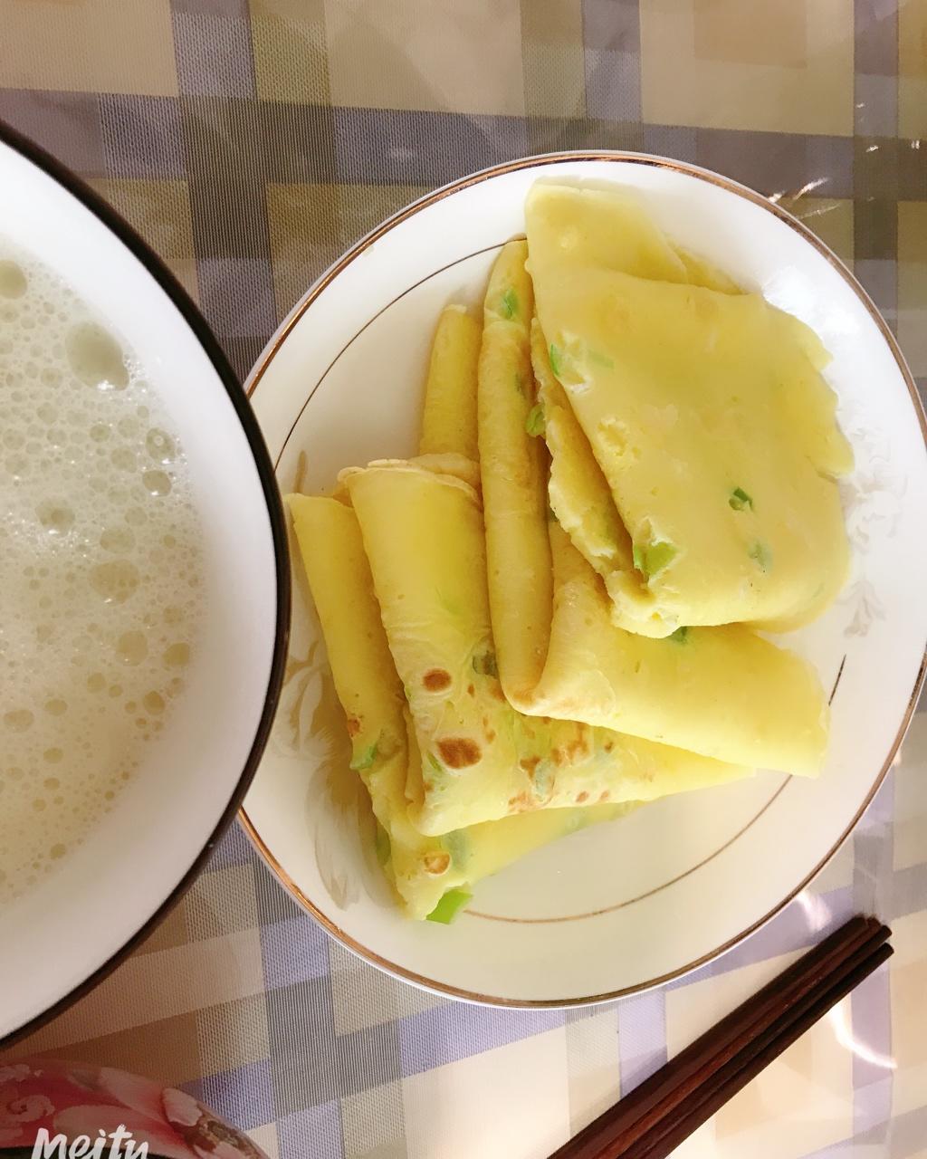快速早餐鸡蛋葱花饼