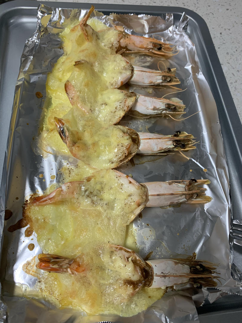 3103_ug9m做的芝士焗大虾【7月北鼎烤箱食谱】