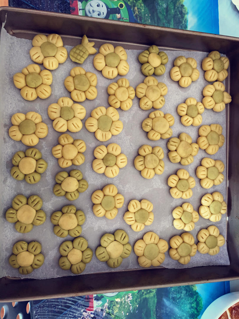 送你一朵小红花 🌺免模具｜零难度花朵饼干