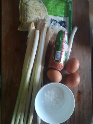 蒲菜蛋花汤的做法 步骤1