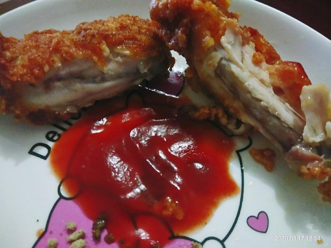 好吃到舔手指的蒜香炸鸡翅