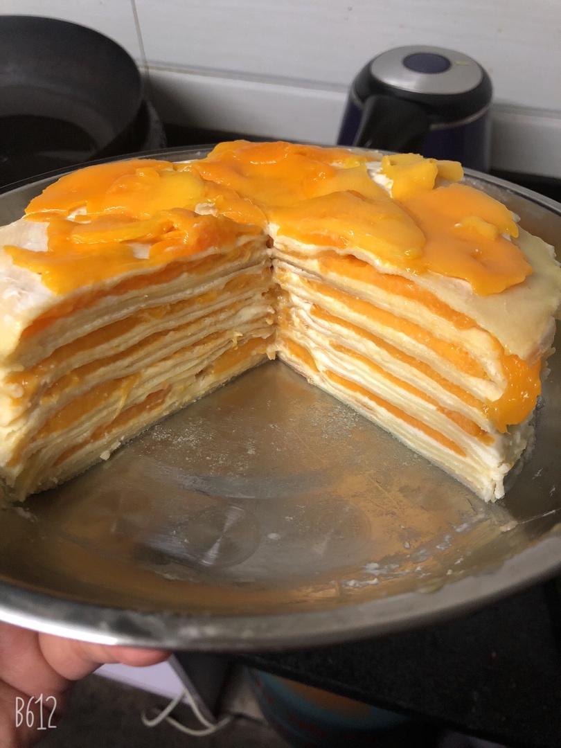 芒果千层蛋糕，100%成功告别煎皮无能