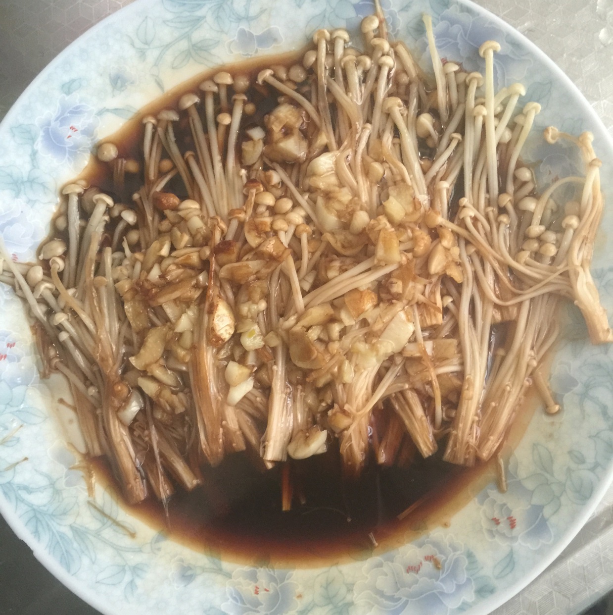 蒜蓉蒸金针菇
