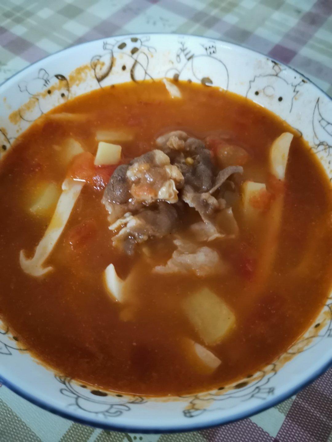 番茄土豆肥牛锅
