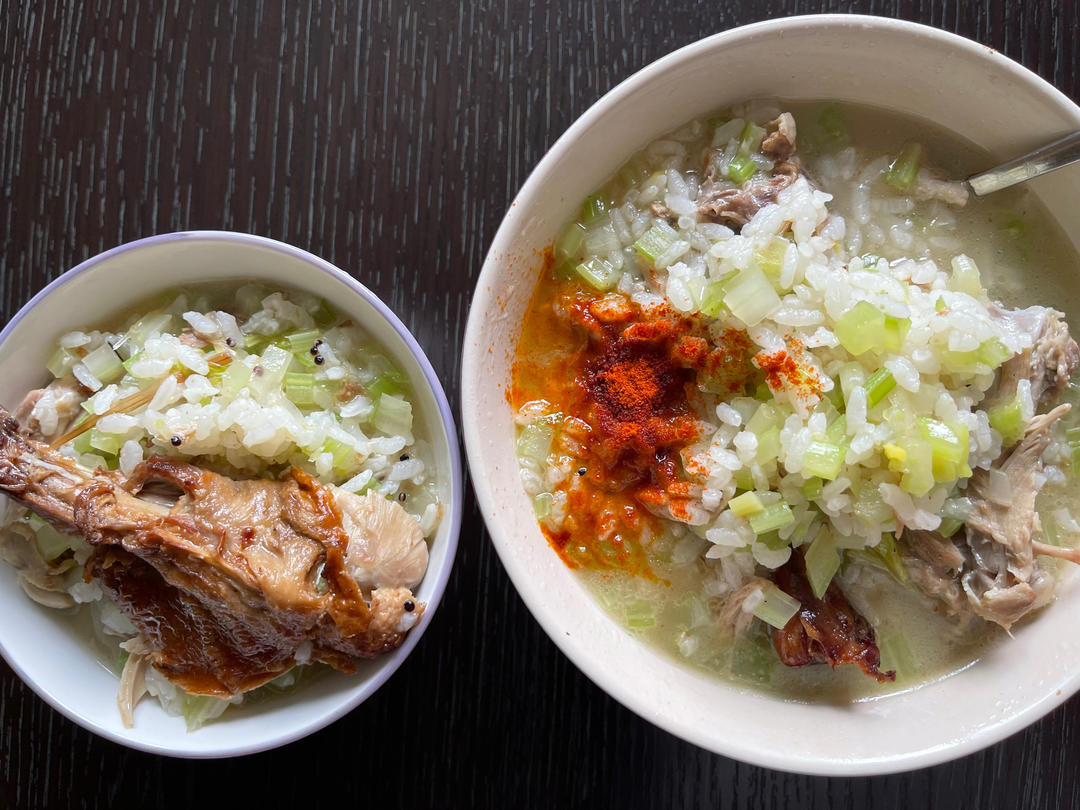 鸭架粥（烤鸭版）-全网独家原创