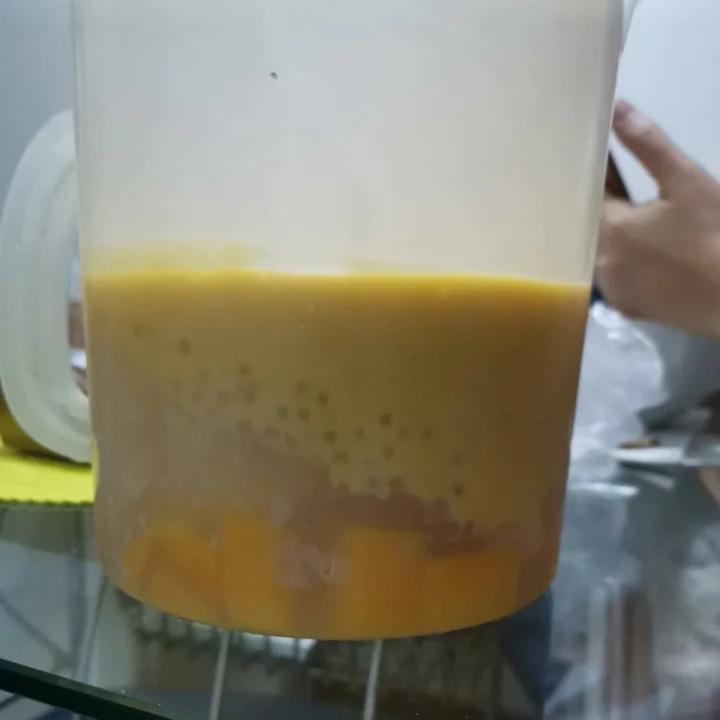 港式甜品——杨枝甘露(芒果西米露)附芒果花切法