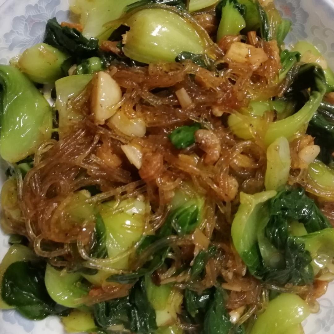 肉末粉丝小白菜