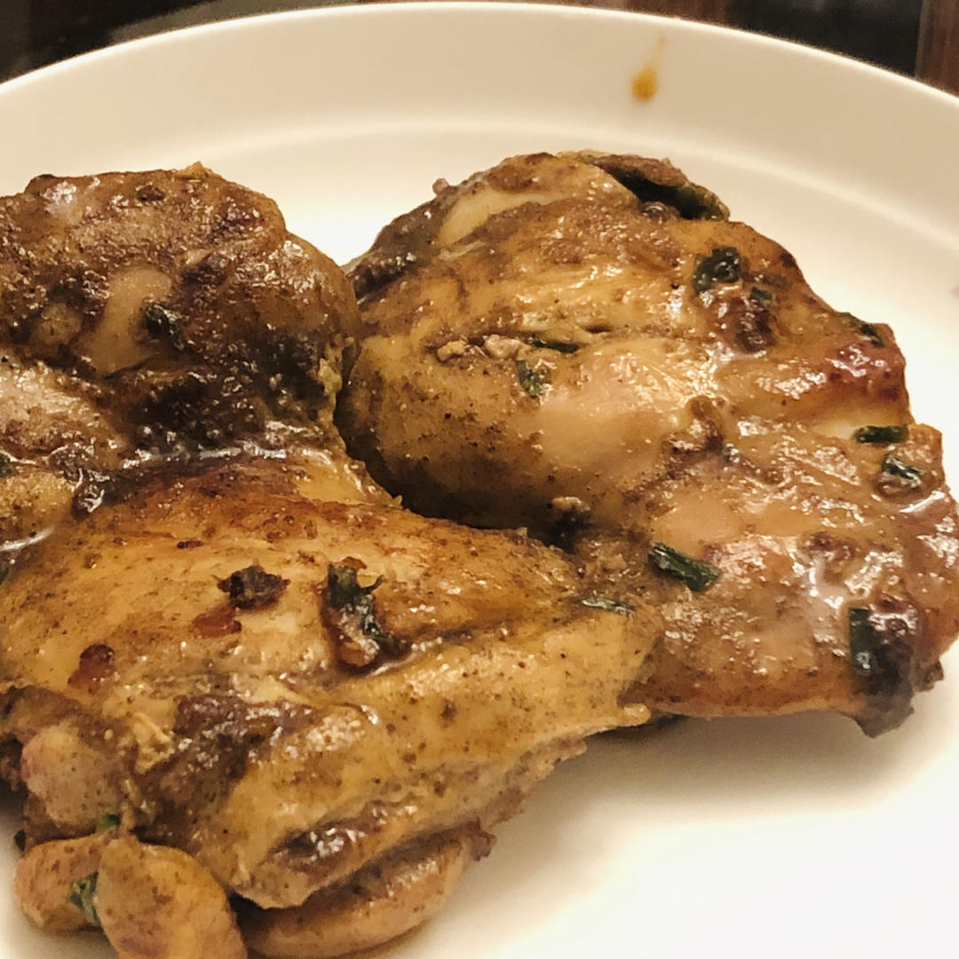 不放一滴油的照烧鸡腿饭