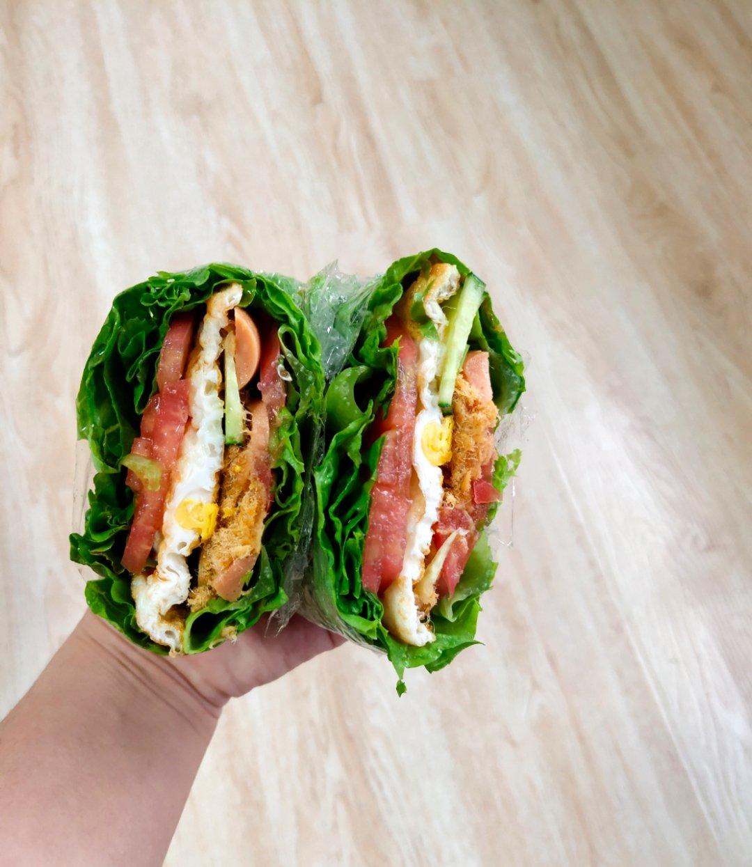 kimx做的关晓彤同款生菜三明治