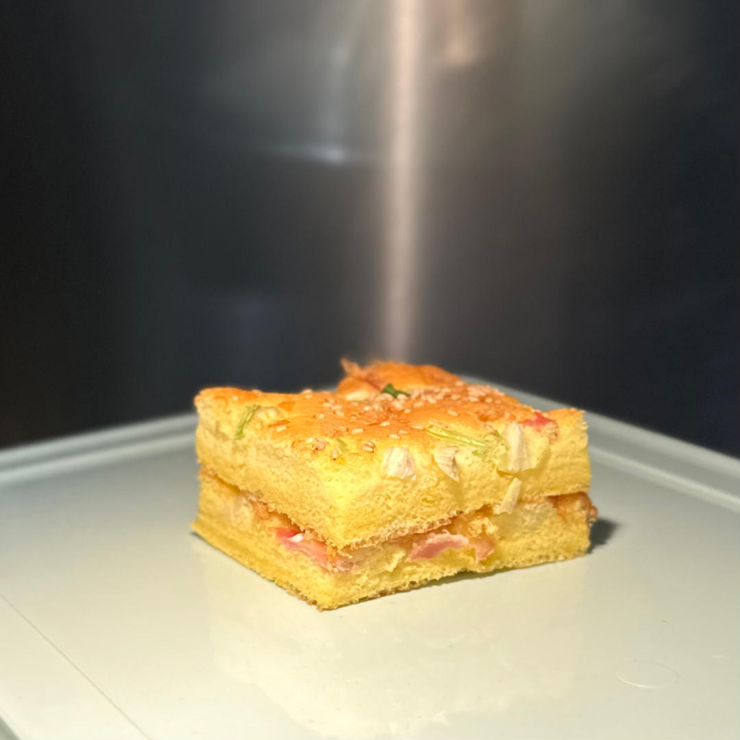 芝麻香葱肉松蛋糕（咸味）