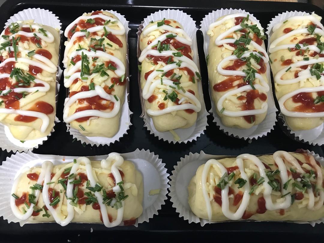 香葱芝士火腿面包  新手必修版