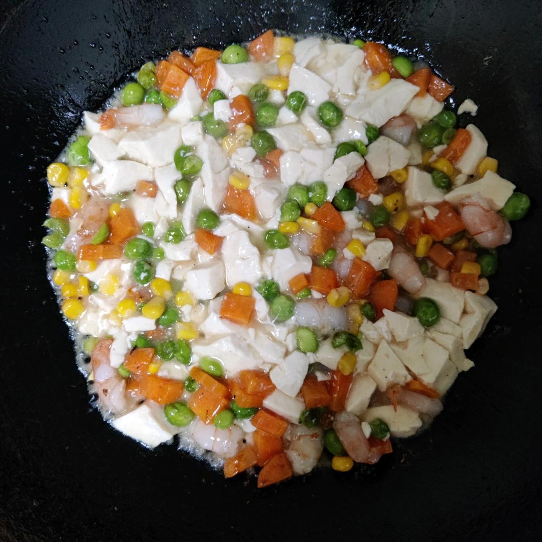 什锦玉米粒虾仁🍤🌽🥕
