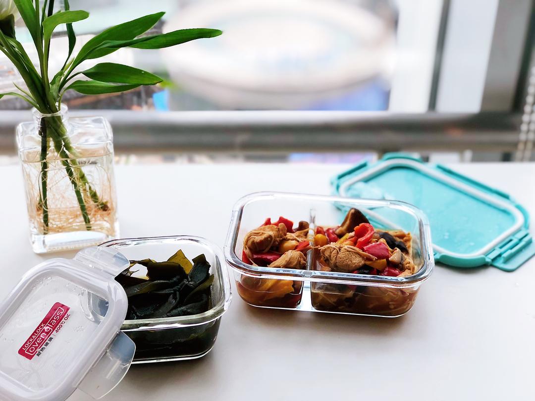 便当7号-黄焖鸡&红烧海带的做法