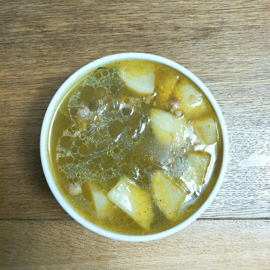 咖喱牛肉粉丝汤