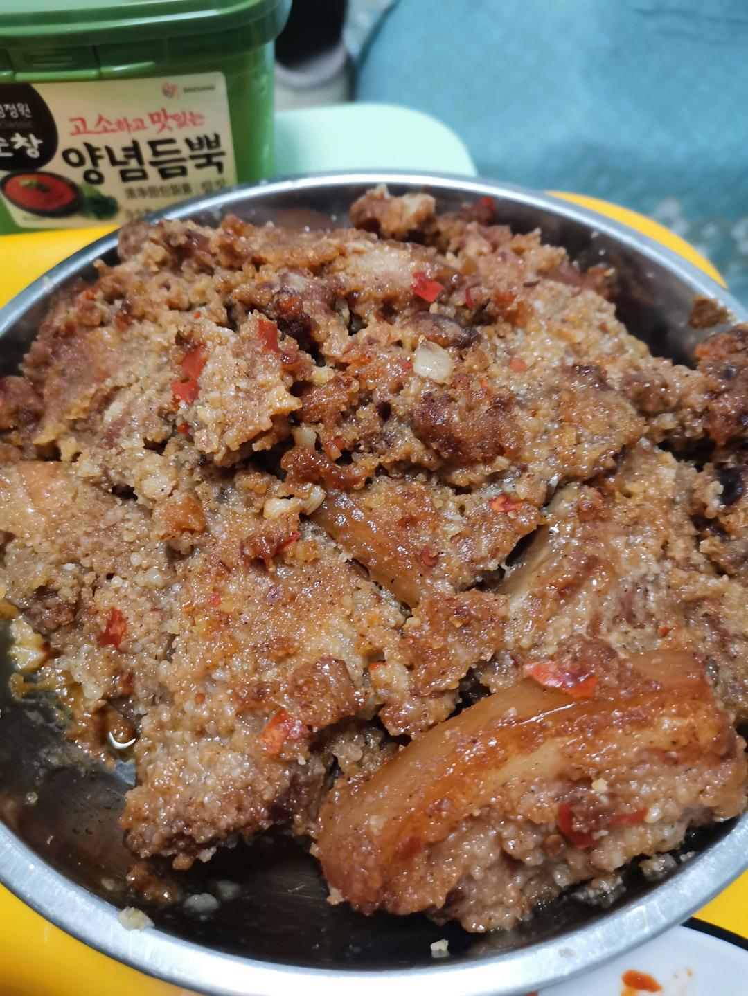 绝绝子！甩饭店几条街的粉蒸肉（粉蒸排骨）