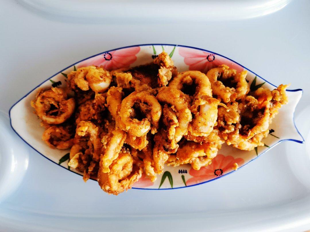 炸鱿鱼