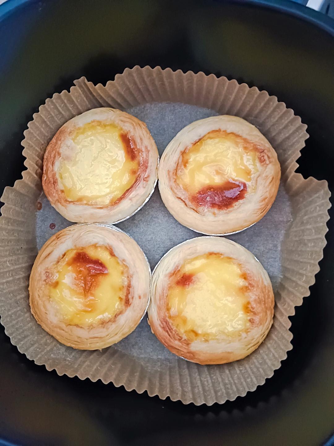 空气炸锅版全蛋葡式蛋挞『秒杀KFC』悠伴空气炸锅