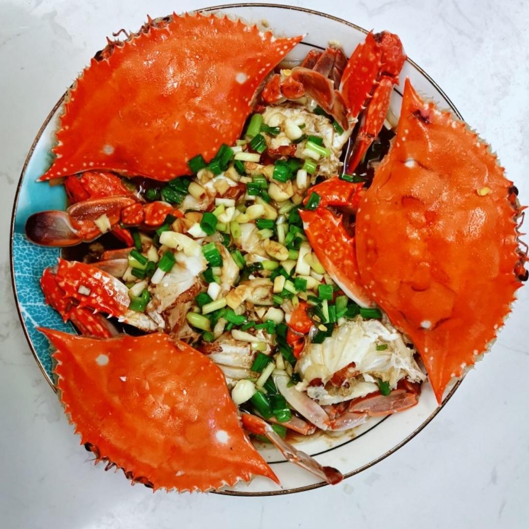 葱油梭子蟹（好吃简易版）