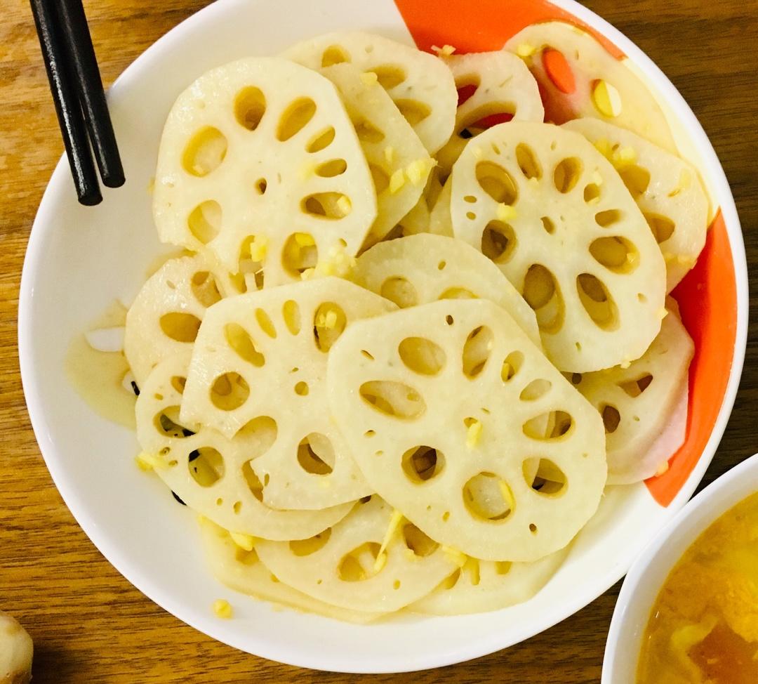 新绛风味凉菜～姜汁糖醋藕片～山西运城的好味道～