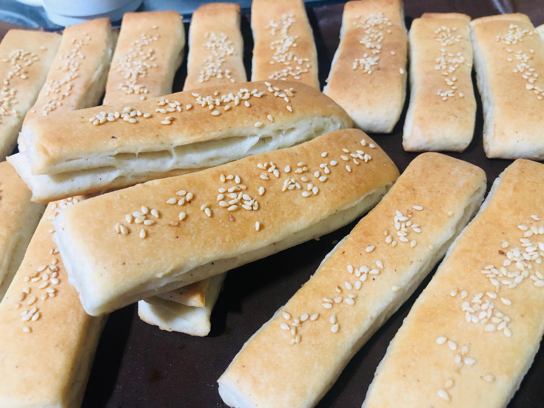 椒盐千层饼（烤箱版）一次发酵 外酥里嫩