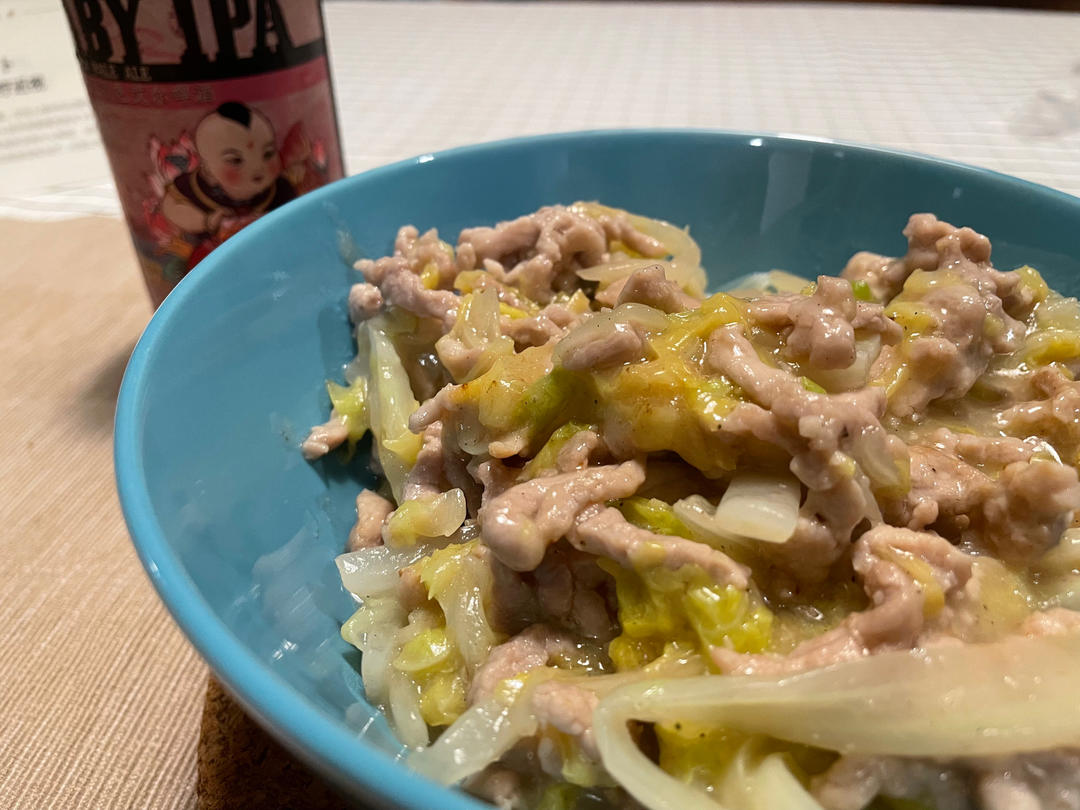 白菜烂糊肉丝