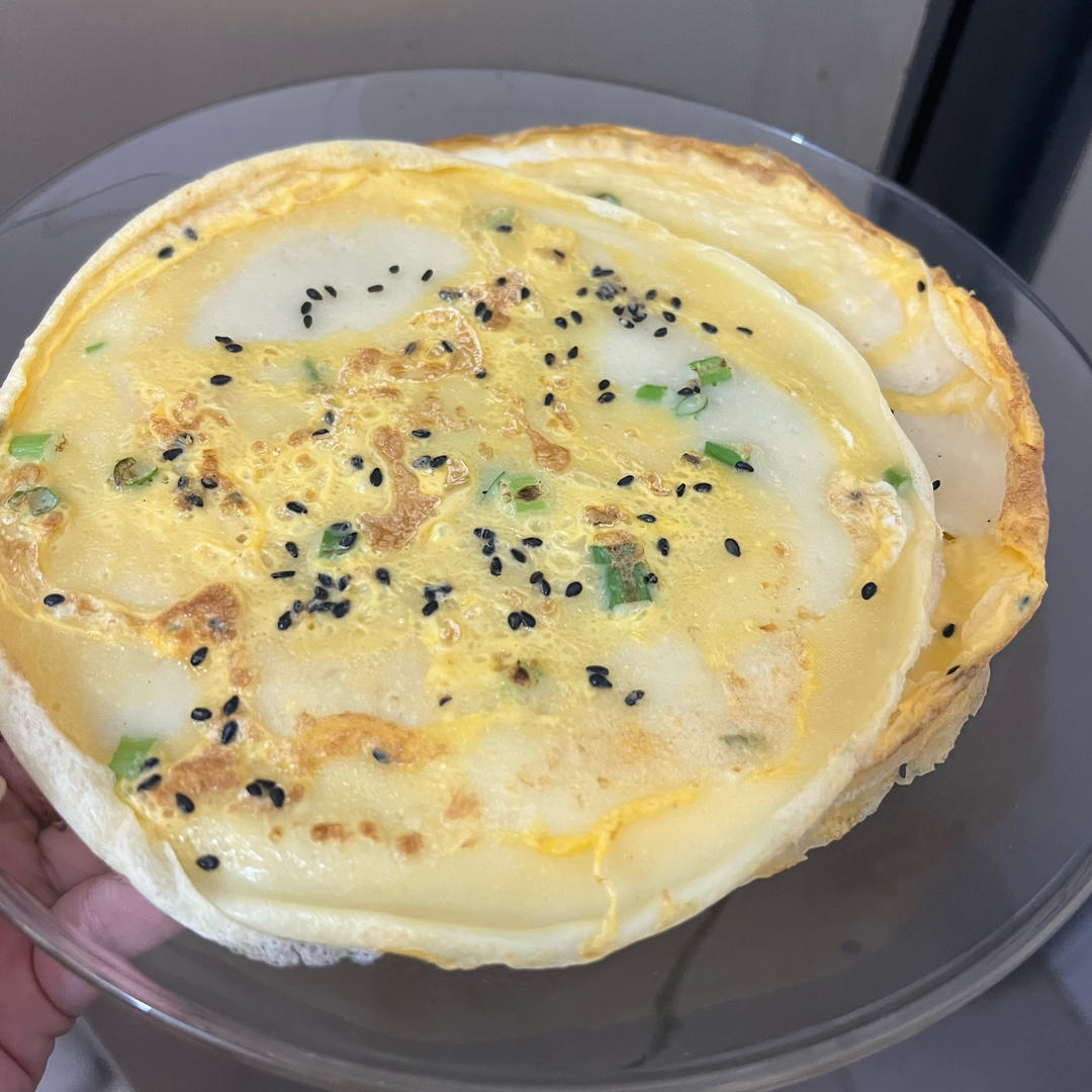 早餐香葱鸡蛋饼