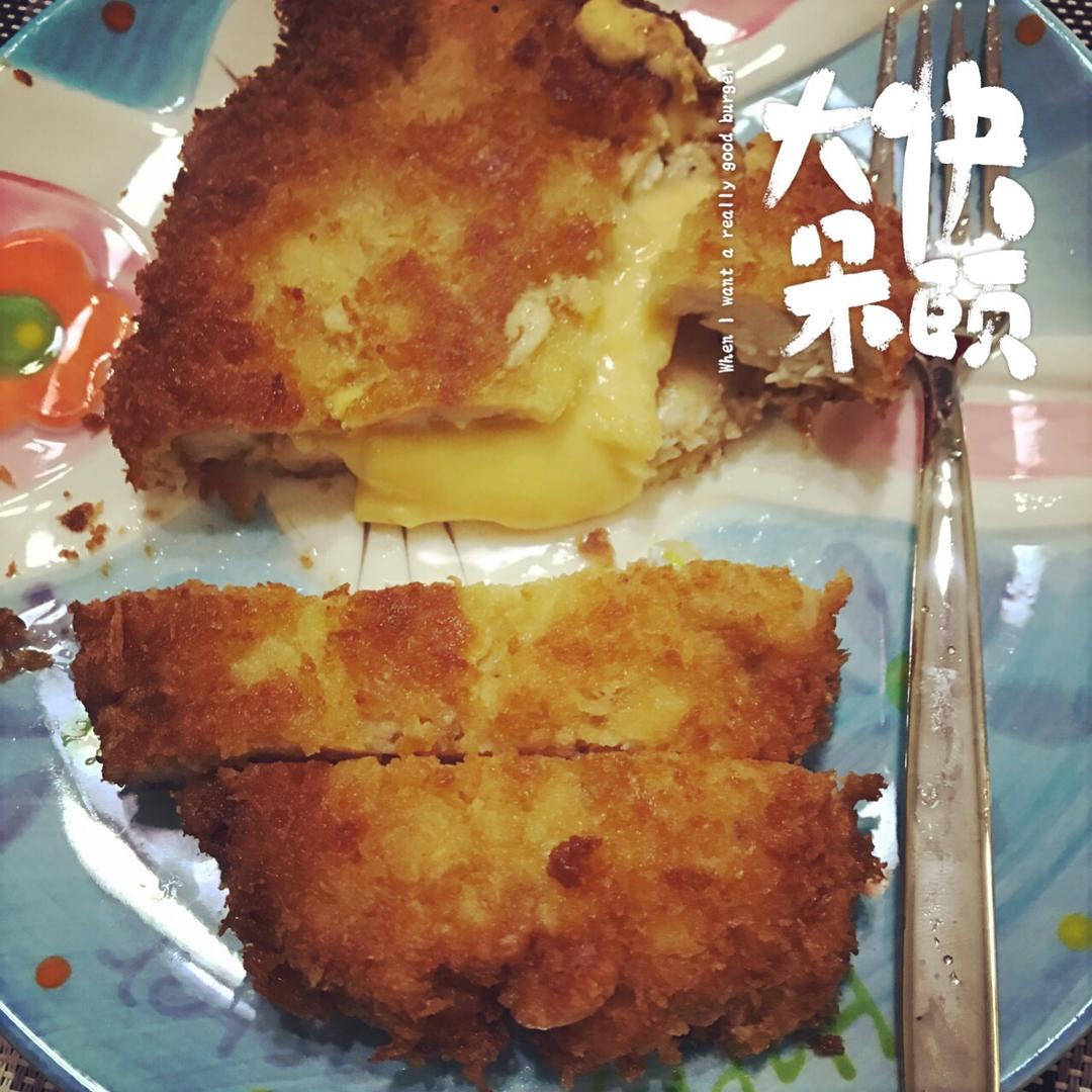 【芝士爆浆鸡排】