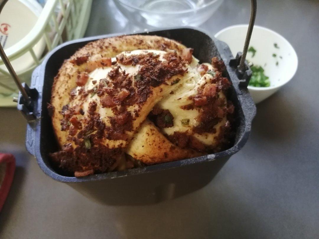 香葱肉松手撕吐司