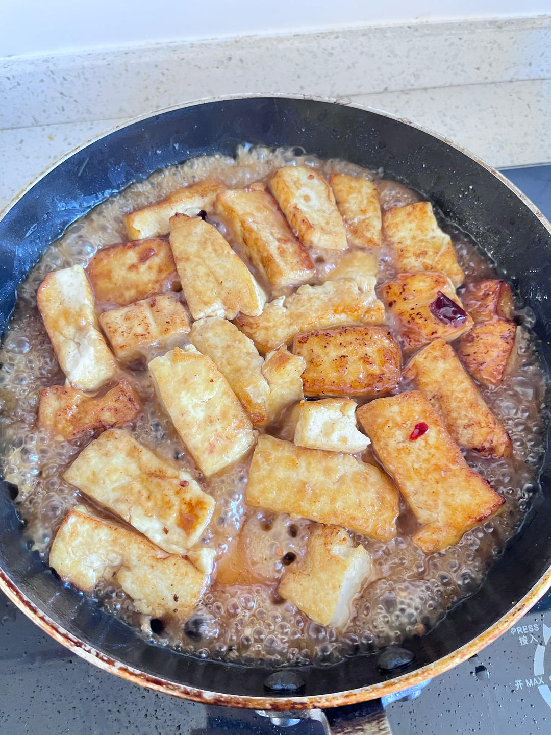 焖煎豆腐