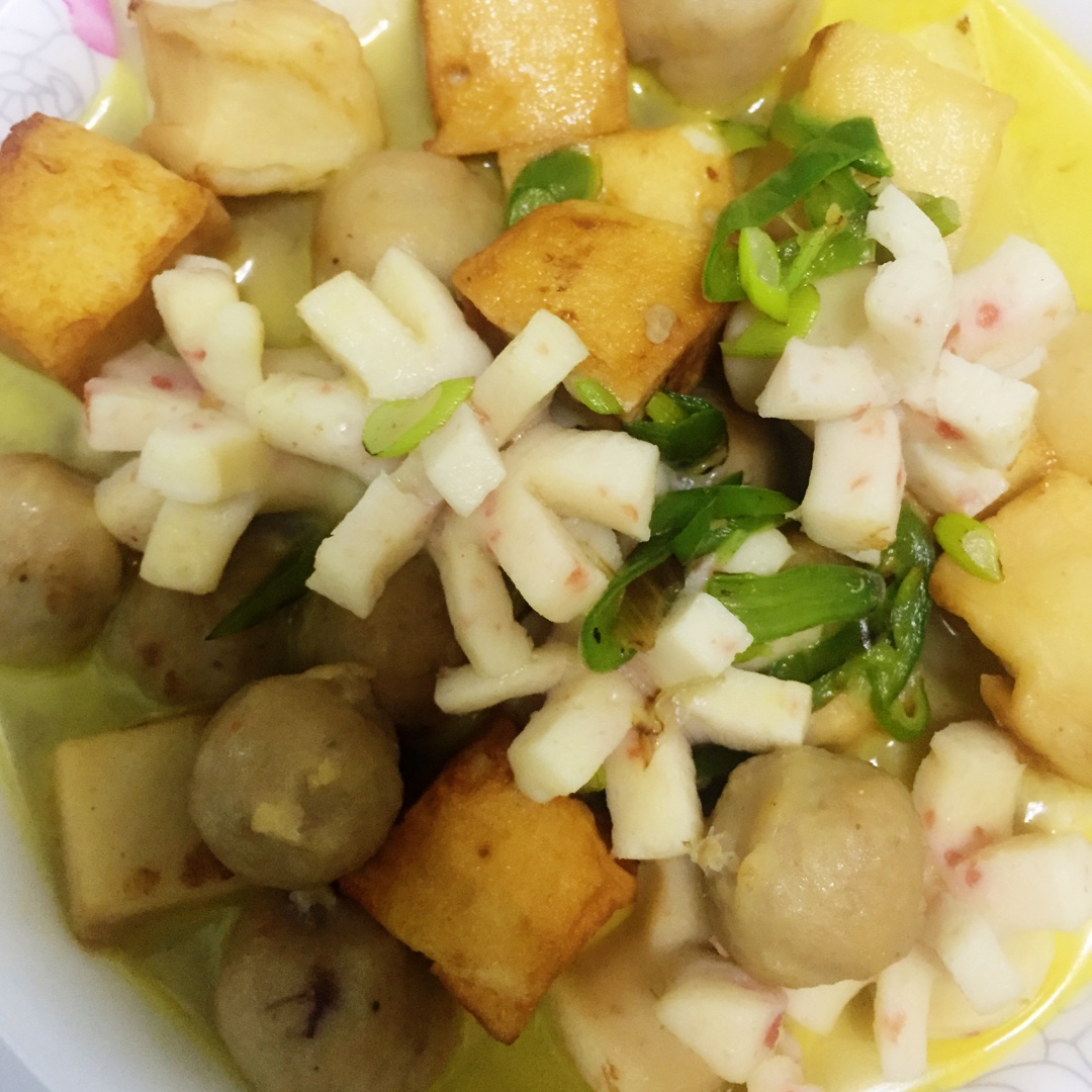 香煎脆皮肠墨鱼丸