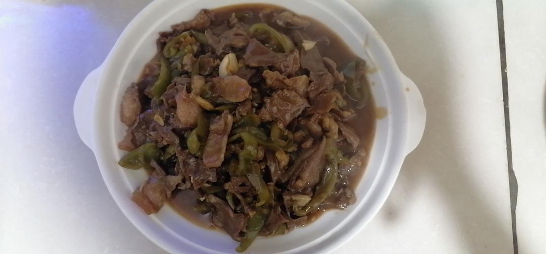 青椒炒猪舌头