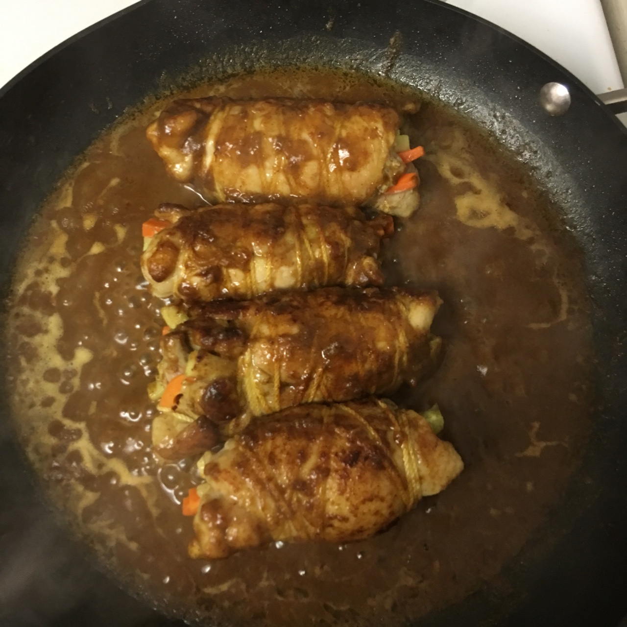 咖喱鸡腿卷
