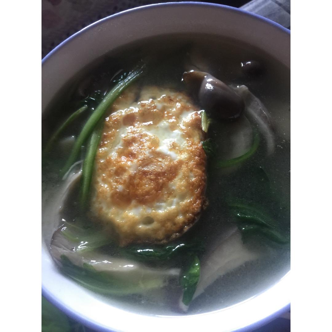 平菇鸡蛋汤