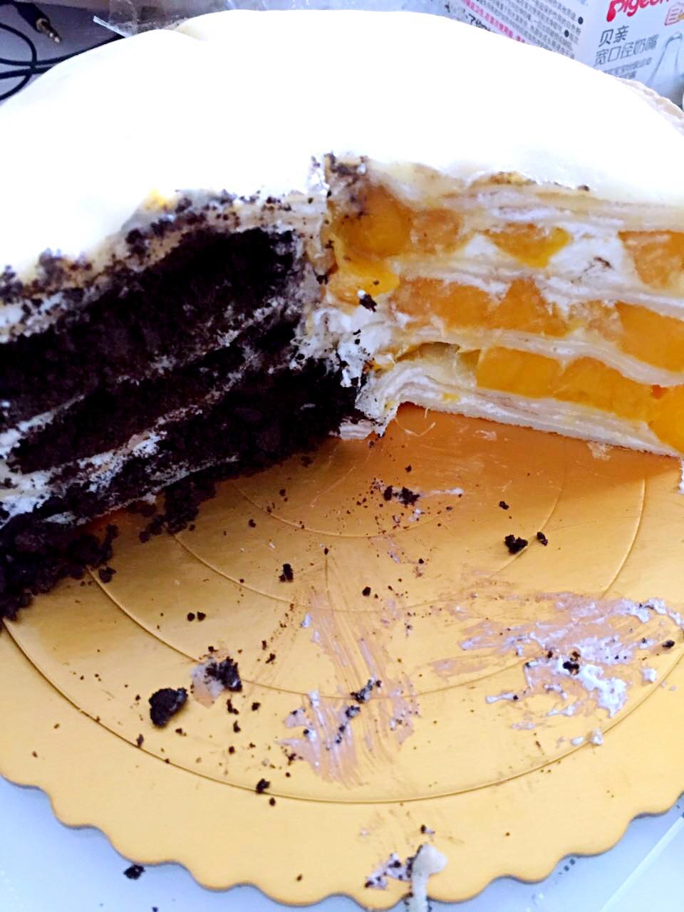 芒果千层蛋糕，100%成功告别煎皮无能