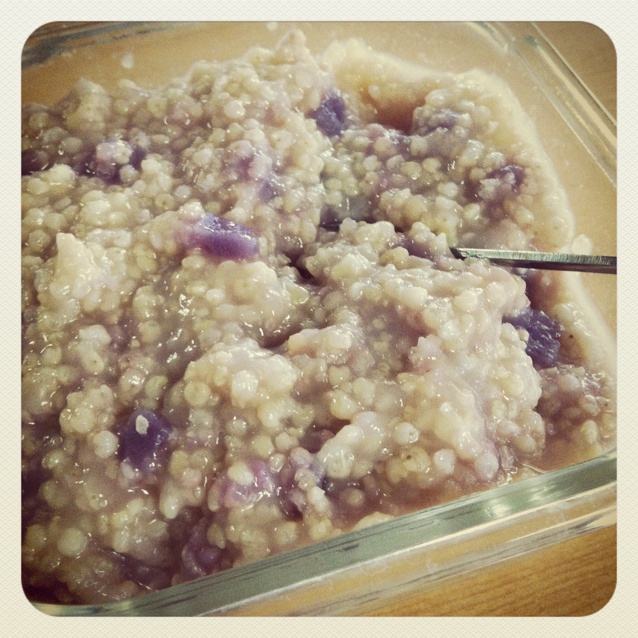 紫薯百合小米粥