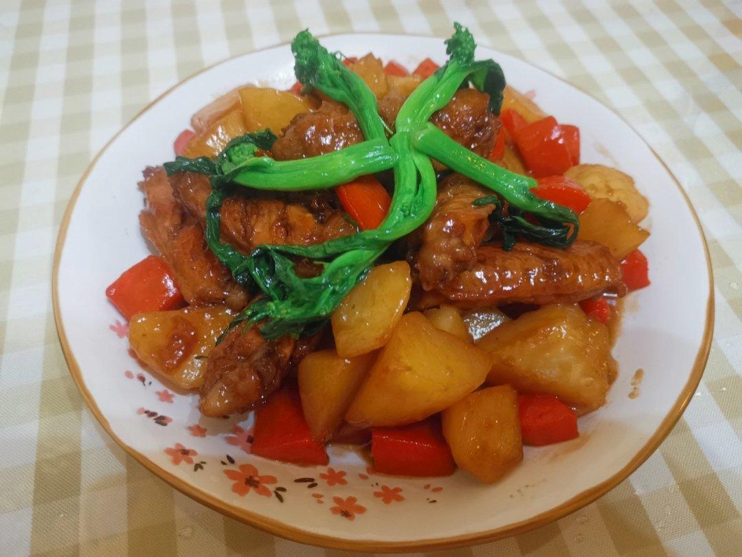 秘诀是可乐的红烧土豆鸡翅