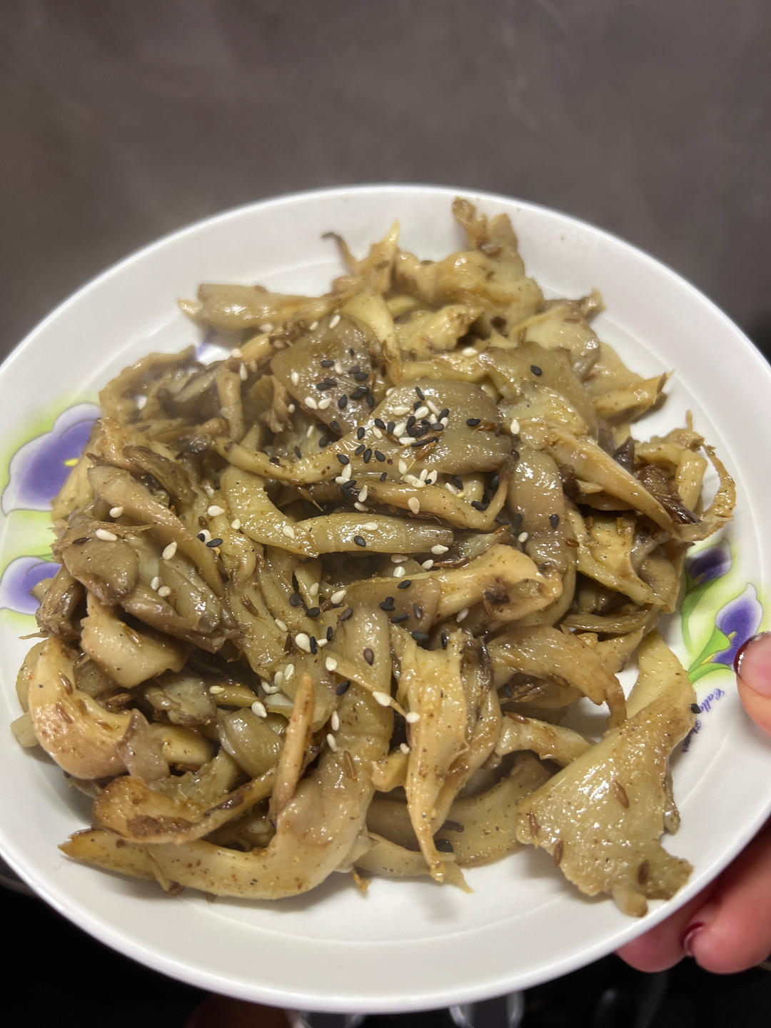 干煸平菇（有肉的味道）