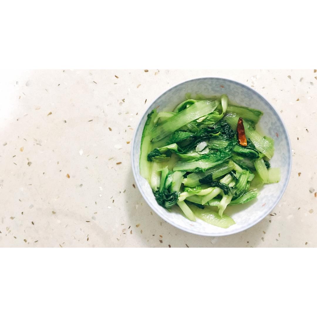 炝炒小白菜