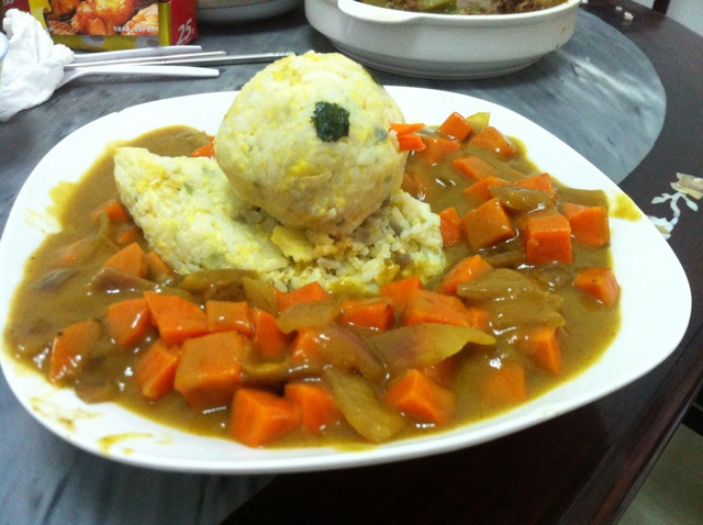 annie39做的bduck大黄鸭洗澡黄金咖喱饭