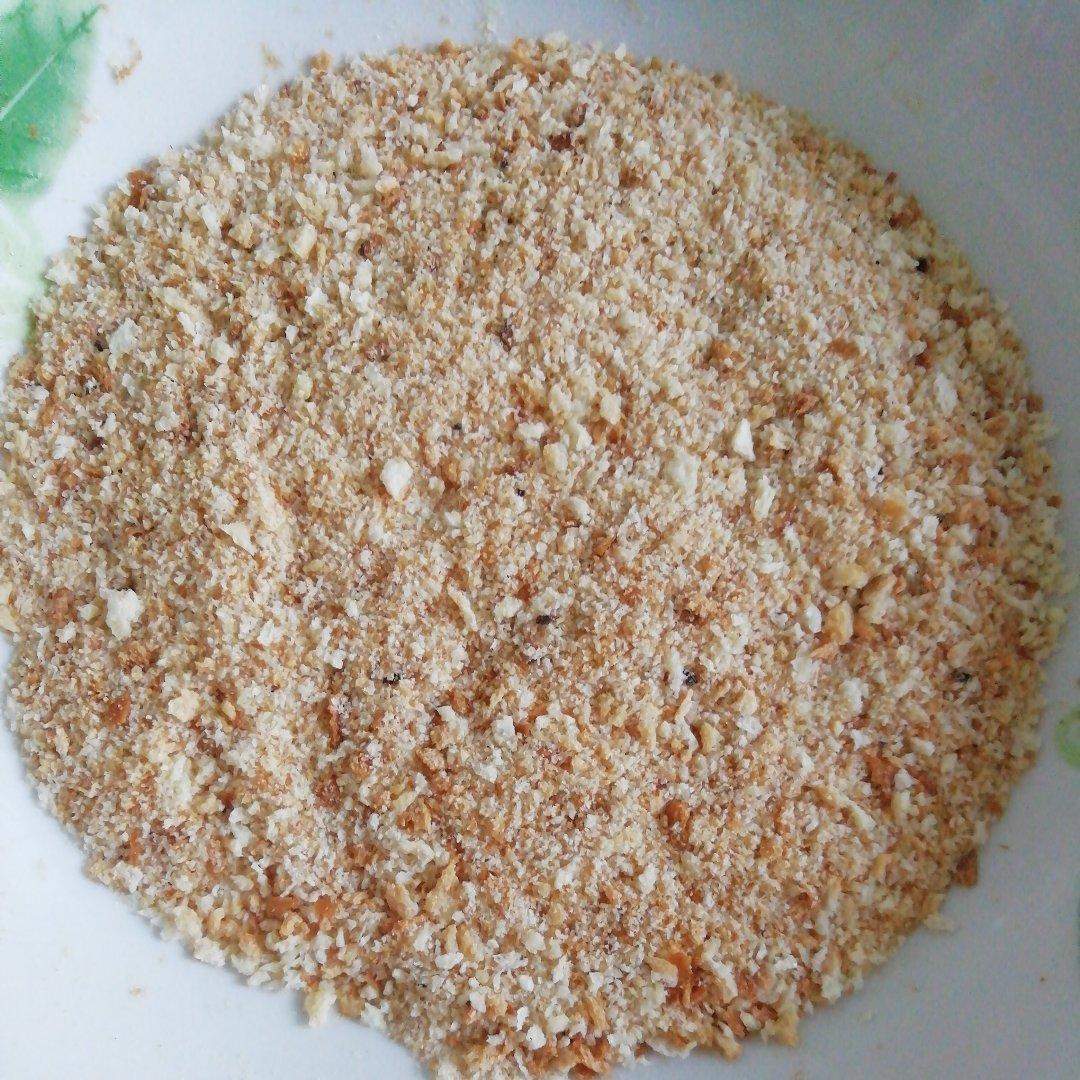 啰啰0812做的自制面包糠微波炉版