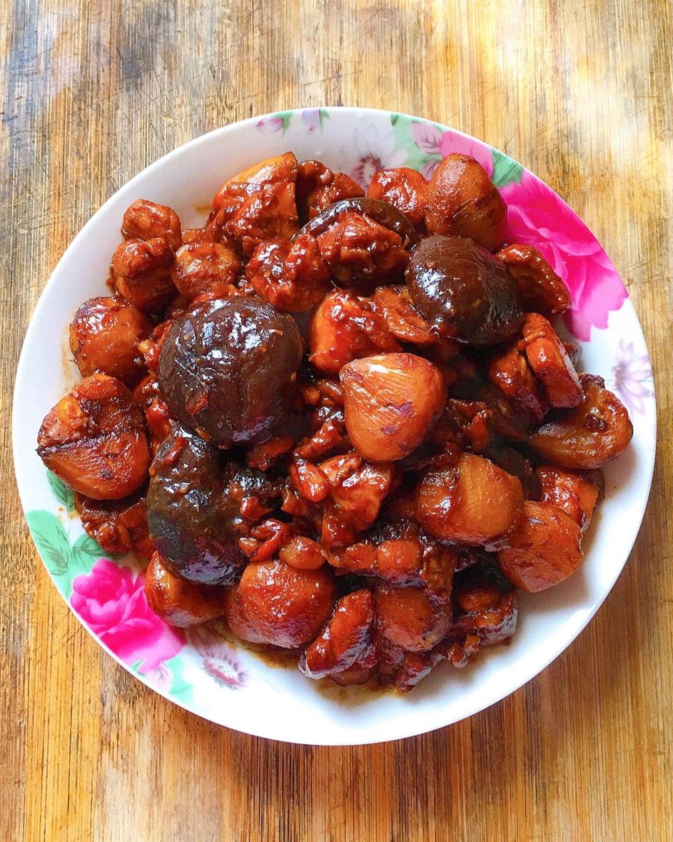 【栗子烧鸡】鸡肉都给你吃，栗子归我~