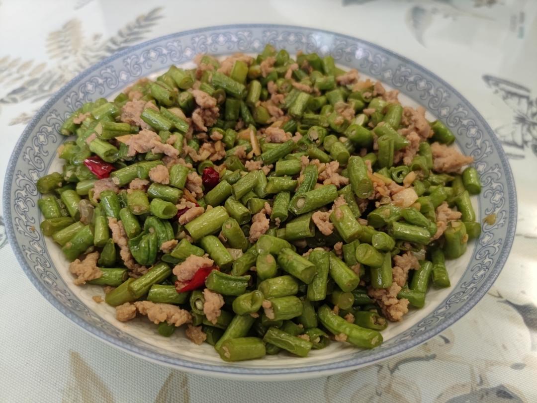 超下饭豇豆炒肉末